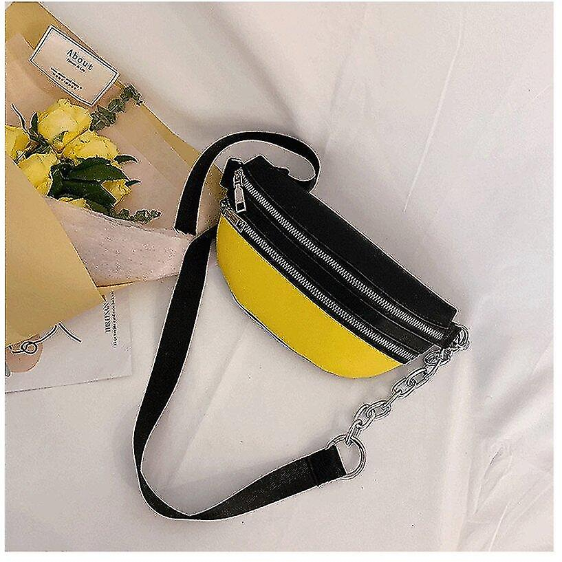 Foto 4 pulgar | Riñonera Fanny Pack Huoguo Chain Pack Tipo Banana Para Mujer - Venta Internacional.