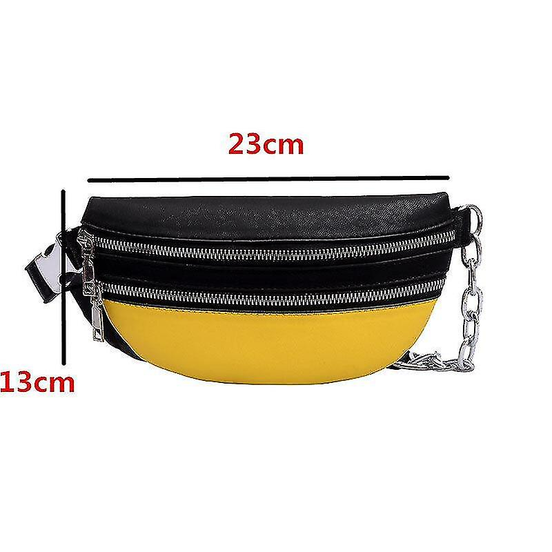 Foto 4 | Riñonera Fanny Pack Huoguo Chain Pack Tipo Banana Para Mujer - Venta Internacional.