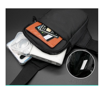 Foto 2 | ''bolsa De Pecho Impermeable Moda Calidad Unisex Negro ''
