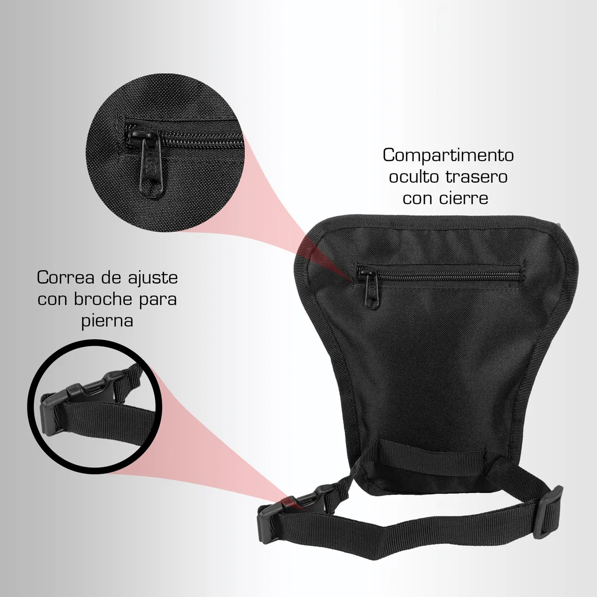 Foto 2 | Piernera Belug Tactica Para Celular Multiusos Negro