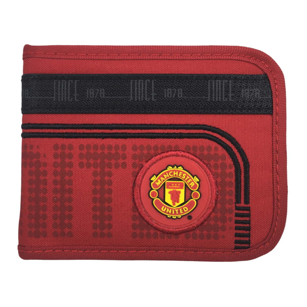 Foto 5 pulgar | Kit Del Manchester Bonete Con Cartera Color Rojo Con Franja Negra