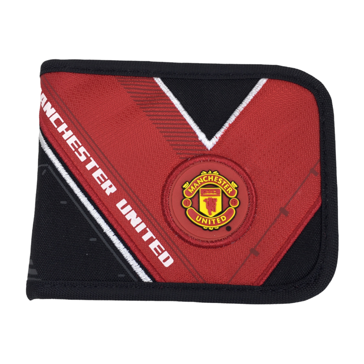 Foto 4 | Kit Del Manchester Bonete Con Cartera Color Negro Con Rojo