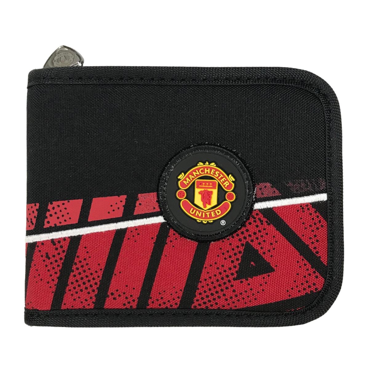 Foto 5 pulgar | Kit Bonete con Cartera Negros con Franja Roja del Manchester