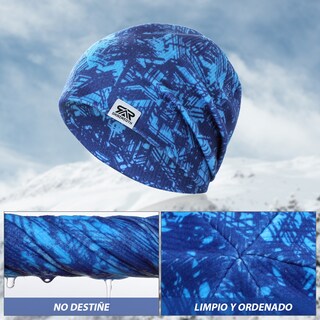 Foto 3 | Gorro Beanie Tejido De Moda A Cuadros Cálido Unisex, Sh-8ee017-45