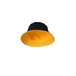 Sombrero De Pescador De Algodón De Doble Cara Para Exteriores Negro + Amarillo