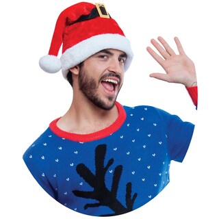Foto 1 | Gorro Rojo Navideño Rev Sombrero Navideño De Santa Con Cinturón Ideal Festivales Y Navidad