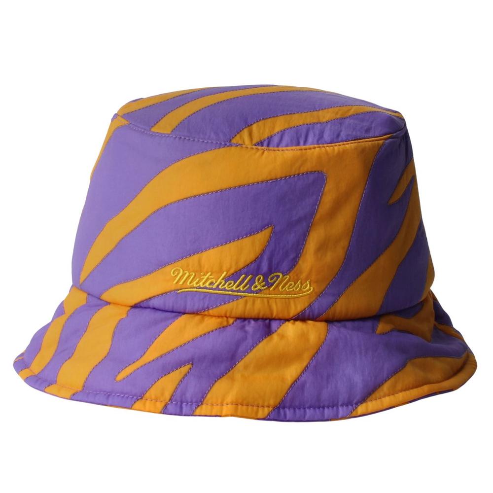 Foto 3 pulgar | Gorro Mitchell & Ness Quilted Bucket Lekers Nba Naranja