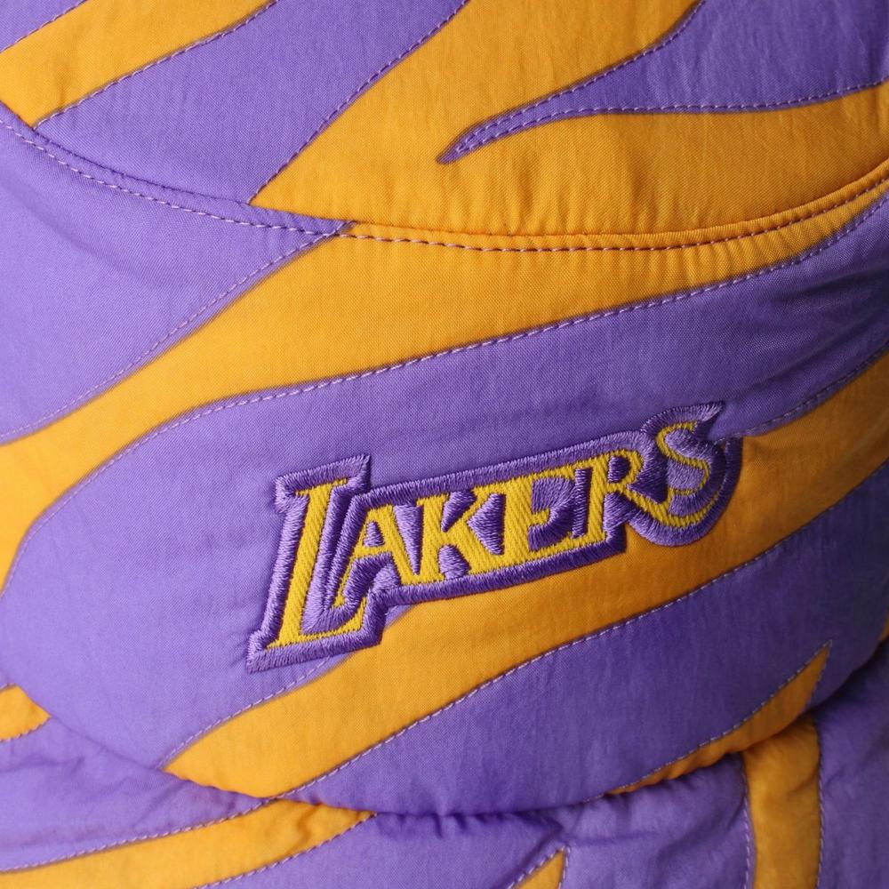 Foto 4 pulgar | Gorro Mitchell & Ness Quilted Bucket Lekers Nba Naranja