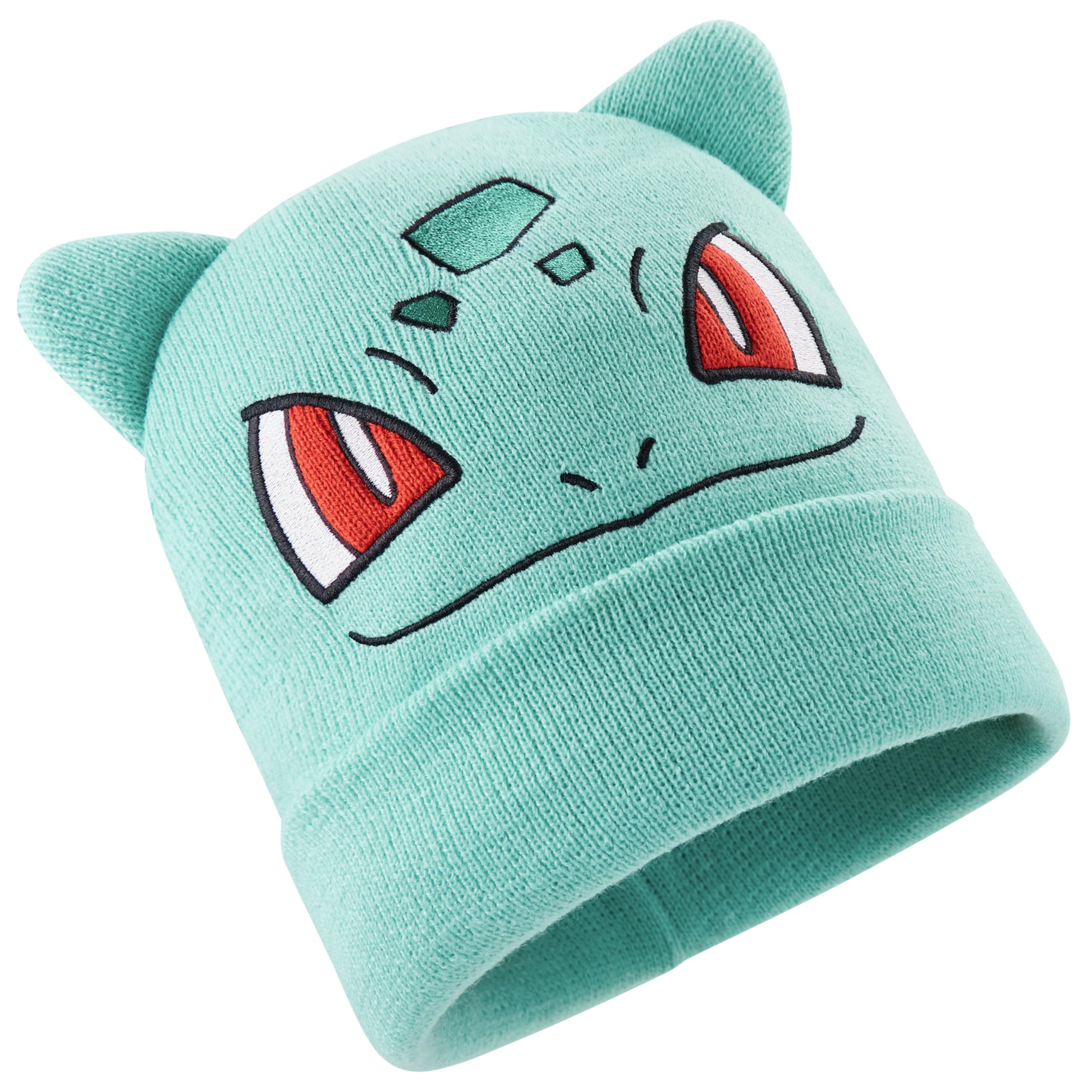 Foto 2 pulgar | Gorro Para Niños Con Diseño De Pokémon, Cómodo, Tejido En Invierno, Color Turquesa, Bulbasaur - Venta Internacional.