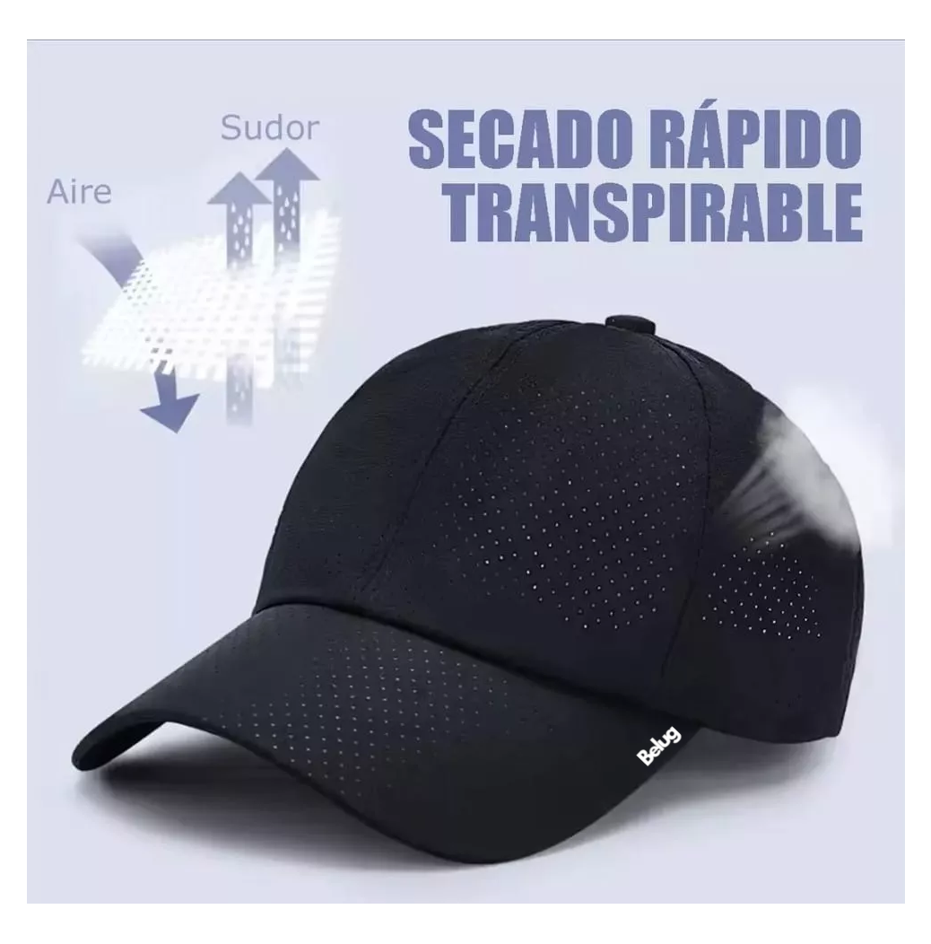 Foto 3 pulgar | Gorra Deportiva Belug Transpirable Actividades Al Aire Libre Negro