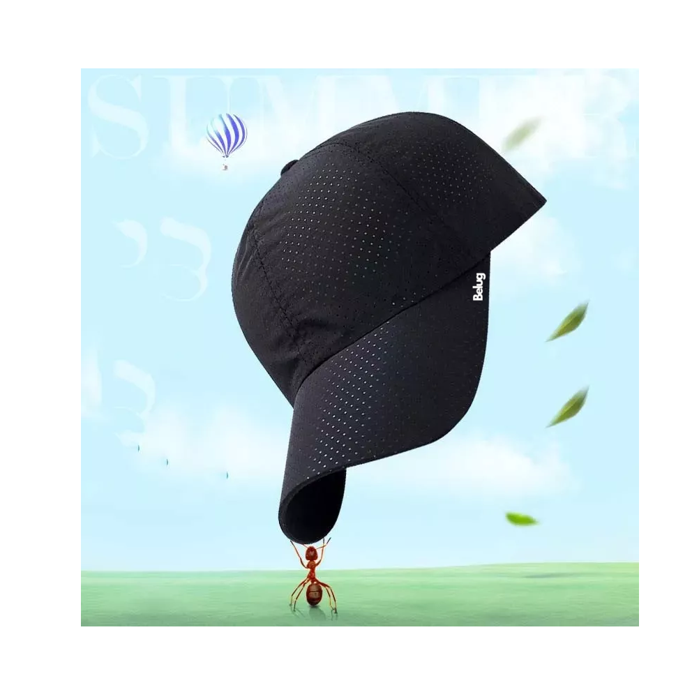 Foto 6 pulgar | Gorra Deportiva Belug Transpirable Actividades Al Aire Libre Negro