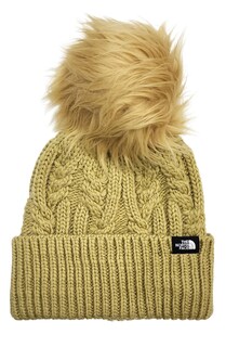 Foto 1 | Gorro The North Face Oh-mega Fur Pom Para Mujer, Color Antílope - Venta Internacional.