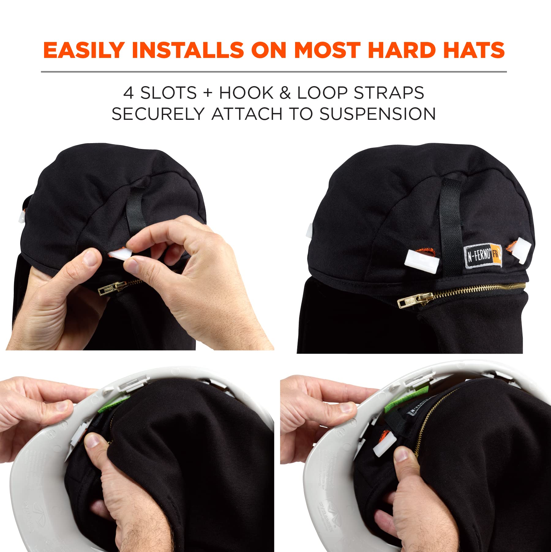 Foto 6 | Gorro Duro Ergodyne N-ferno 6885 De Winter Liner, Con Clasificación Fr, Negro - Venta Internacional.