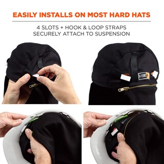 Foto 6 | Gorro Duro Ergodyne N-ferno 6885 De Winter Liner, Con Clasificación Fr, Negro - Venta Internacional.