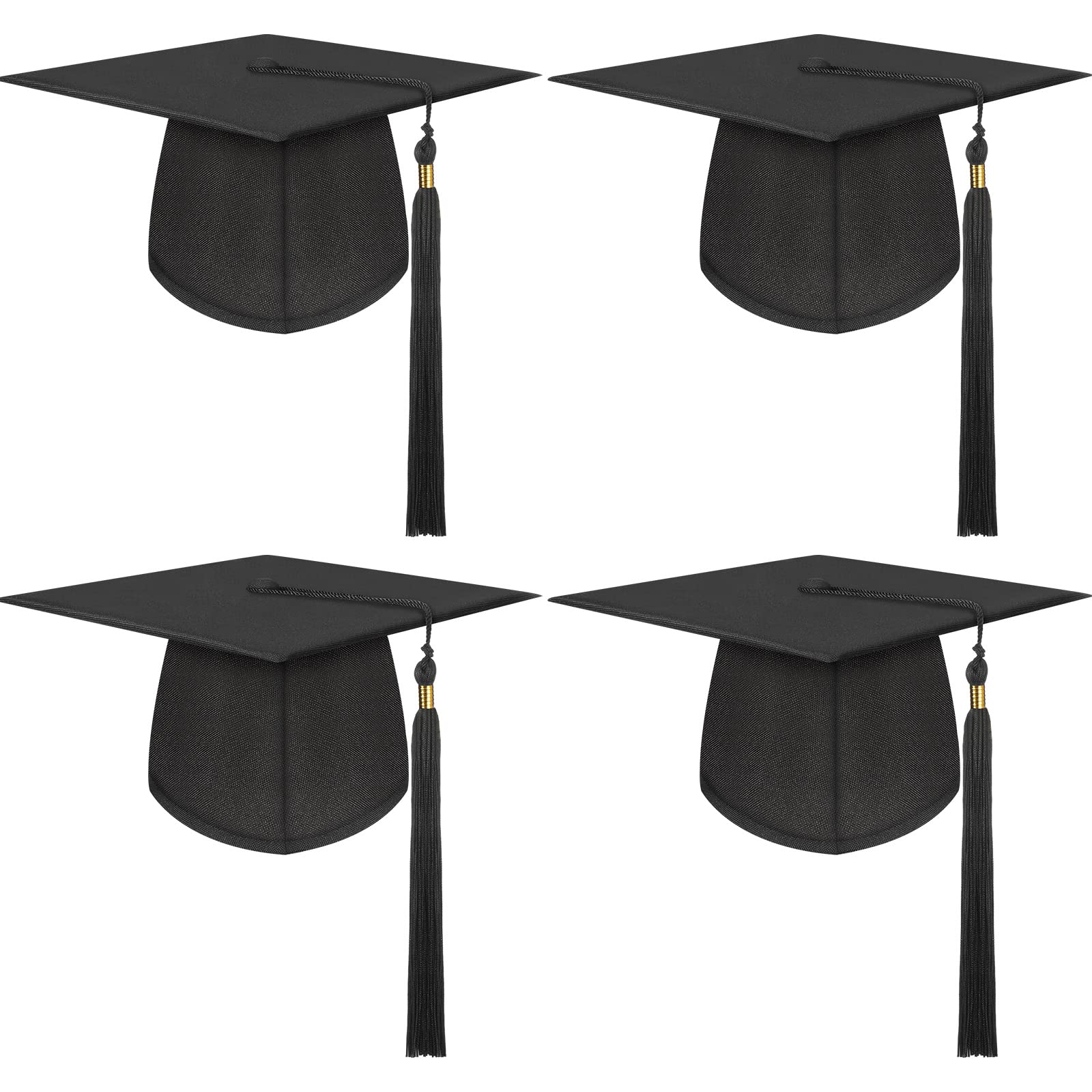 Foto 1 | Gorra De Graduación Geyoga Negra Mate Unisex Con Borla Extraíble - Venta Internacional.