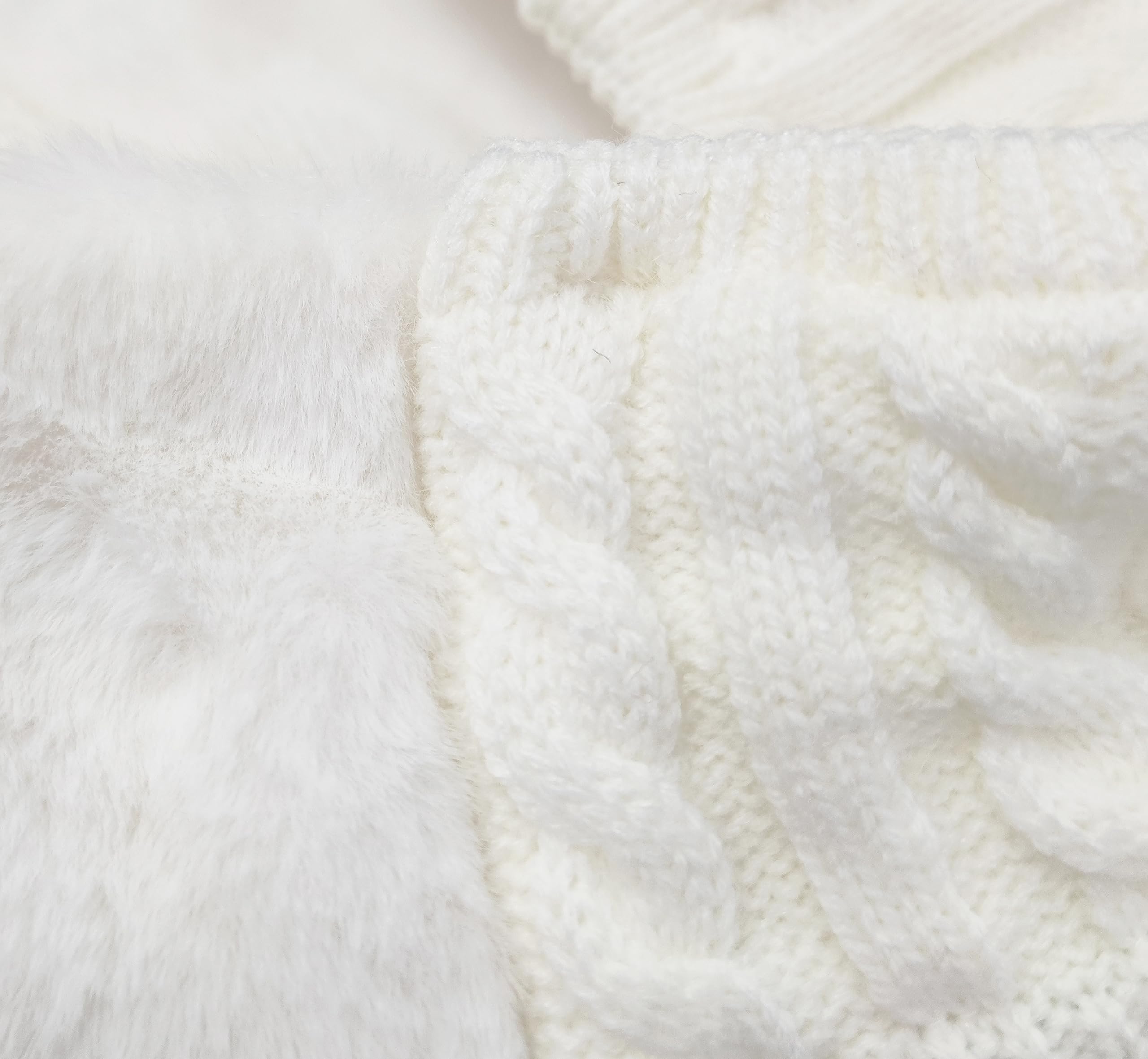 Foto 6 pulgar | Gorro Con Visera Avilego De Punto Elástico Para Mujer Con Orejeras, Color Blanco - Venta Internacional.