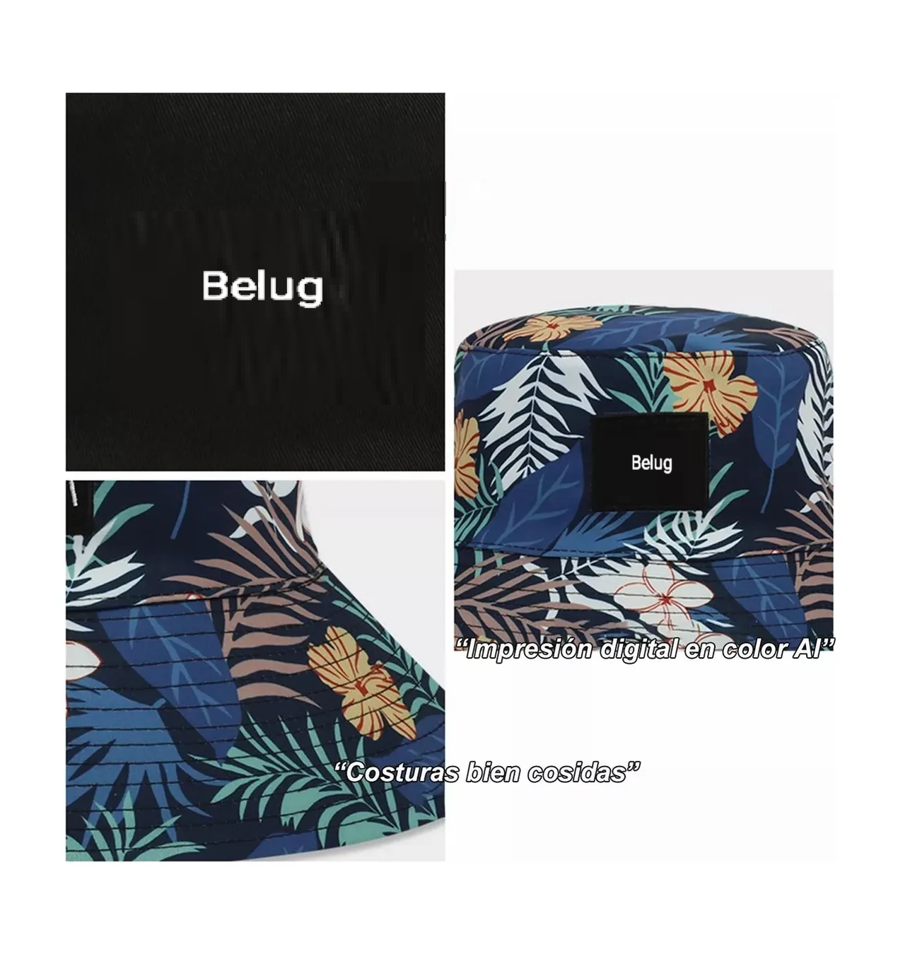 Foto 4 pulgar | Sombrero Para Sol Unisex Modelo Cocotero Negro