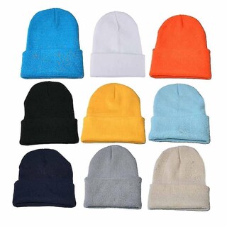 Foto 2 | Gorro De Punto Holgado Para Mujer Estilo Hip Hop Blanco - Venta Internacional.
