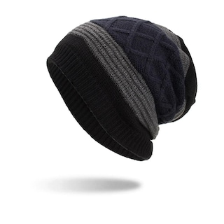 Foto 2 | Gorro Huoguo Tejido Holgado Tejido A Ganchillo Lana De Invierno Unisex - Venta Internacional.