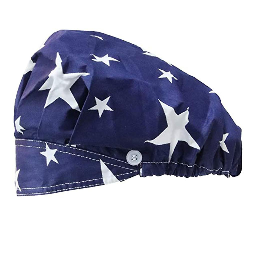 Foto 3 pulgar | Gorro De Enfermera Scrub Cap Huoguo  Unisex  A La Moda  Con Estampado De Algodón - Venta Internacional.
