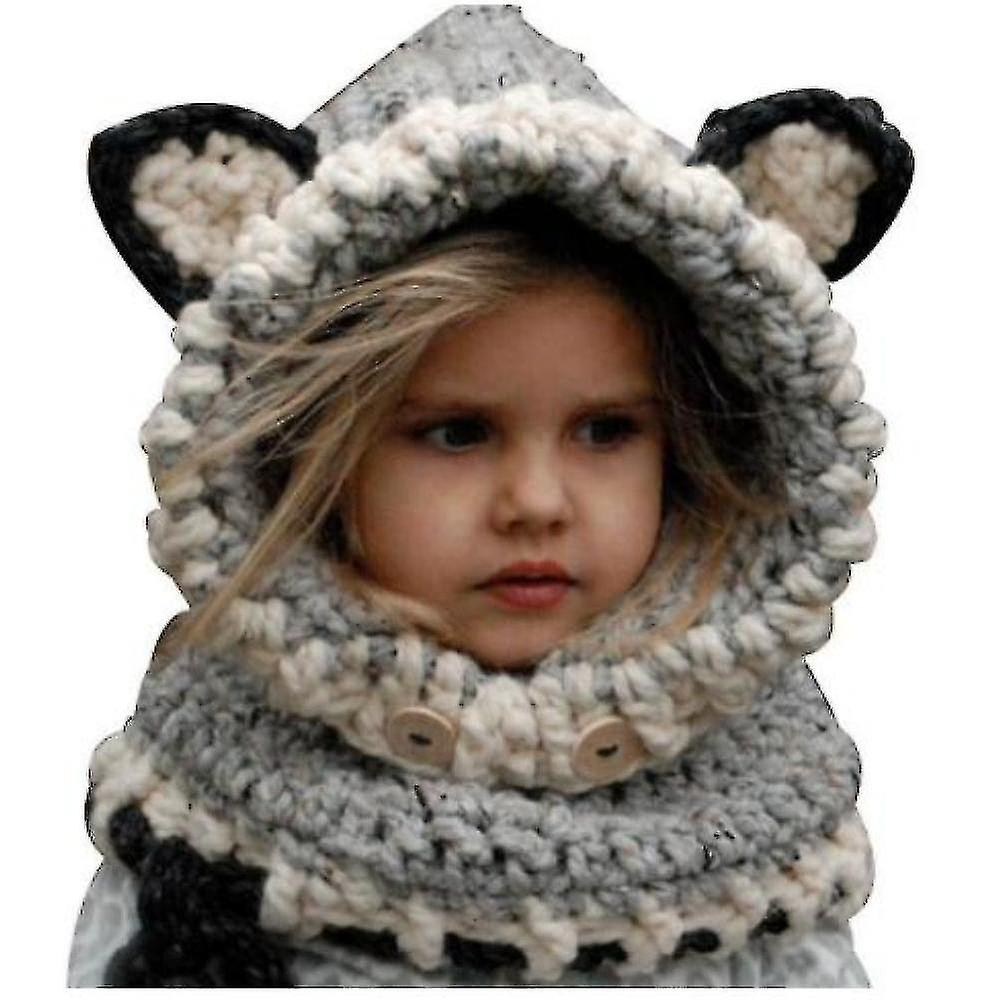 Foto 2 pulgar | Gorra Huoguo Para Niños  Cálidas Orejeras Para Invierno  Color Gris - Venta Internacional.