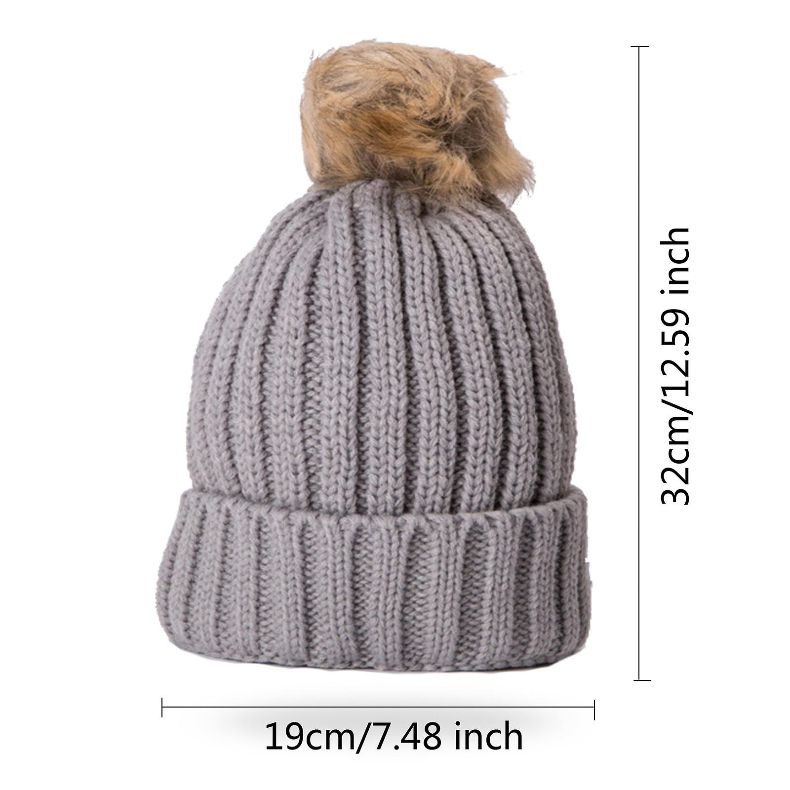 Foto 3 | Gorro Huoguo Para Mujer  Tejido Cálido Para Invierno  Con Forma De Conejito - Venta Internacional.