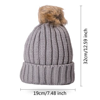 Foto 3 | Gorro Huoguo Para Mujer Tejido Cálido Para Invierno Con Forma De Conejito - Venta Internacional.