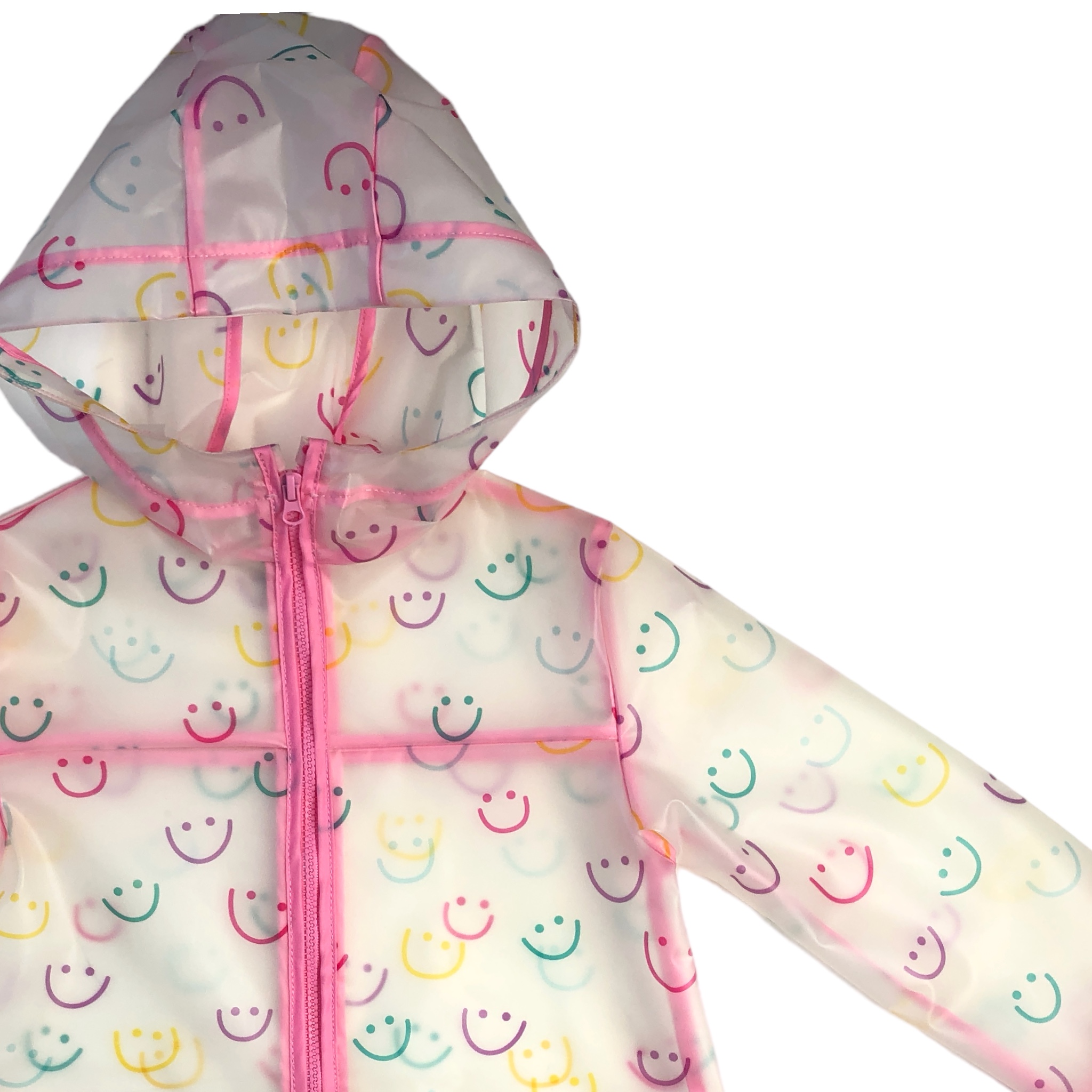 Foto 3 pulgar | Impermeable Losan Con Estampado De Caritas Para Niña