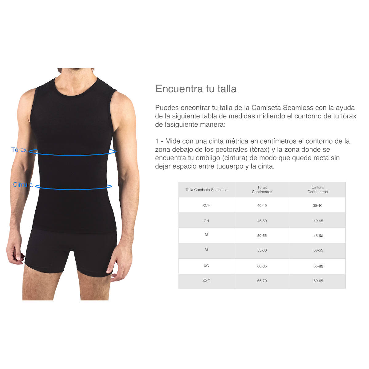 Foto 4 pulgar | Camiseta Faja Sin Mangas I Love Shape M4004 Negra para Hombre