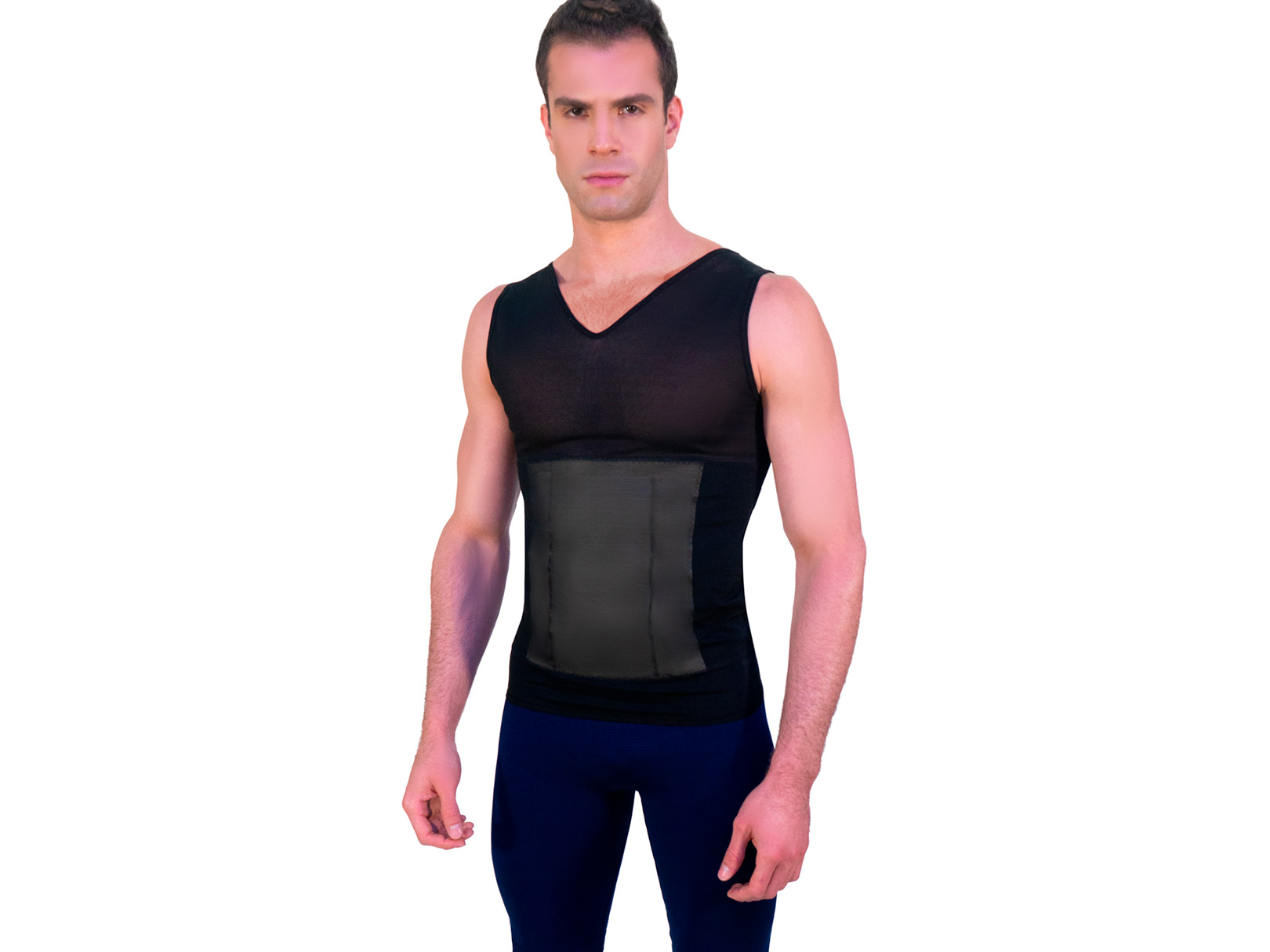 Foto 3 pulgar | Camiseta Faja I Love Shape M4002 Negra para Hombre