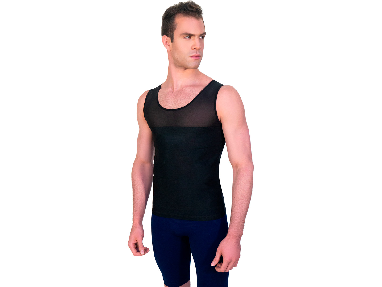 Foto 1 | Camiseta Control I Love Shape Negra para Hombre