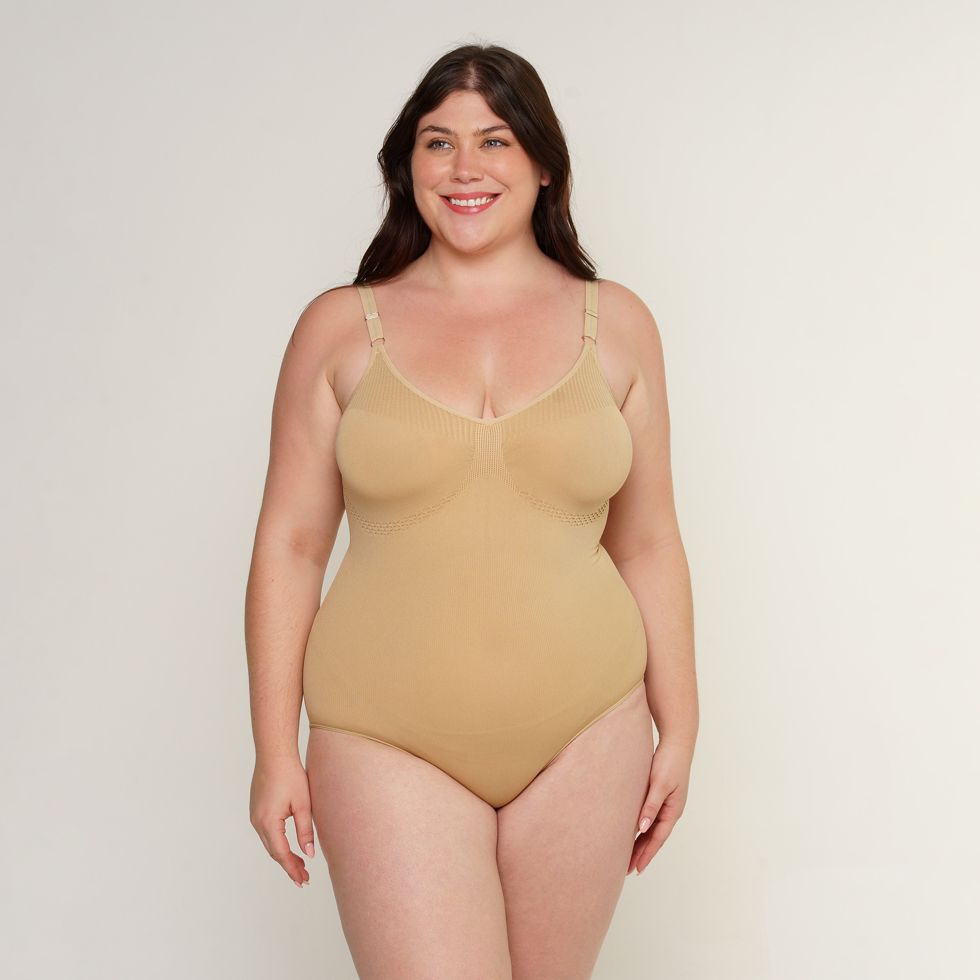 Foto 1 | Sculpting Bodysuit Aylon Nude para Mujer