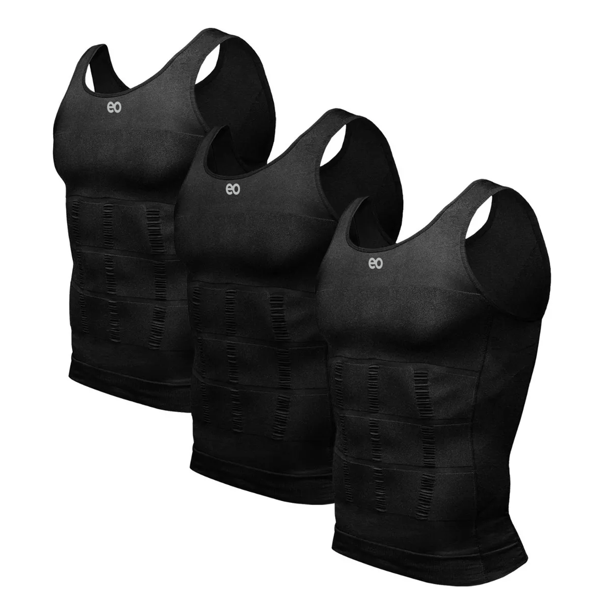 Foto 2 pulgar | Kit Playera Faja Reductora Moldeadora para Hombre Talla G Eo Safe Imports ESI-15183-1 Negra 3 Piezas