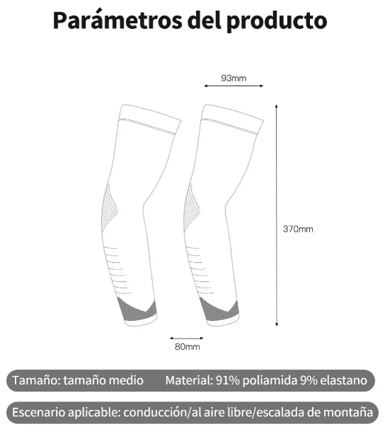 Foto 3 pulgar | Xtellar Set De 4 Pares De Mangas Deportivas Protectoras Upf 50+ Para Moto, Gimnasio, Y Actividades Al Aire Libre