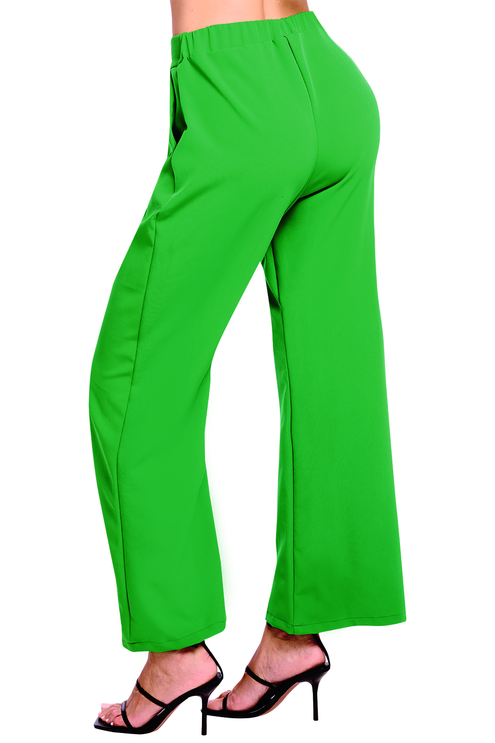 Foto 3 pulgar | Pantalón Devendi color Verde Ancho Formal