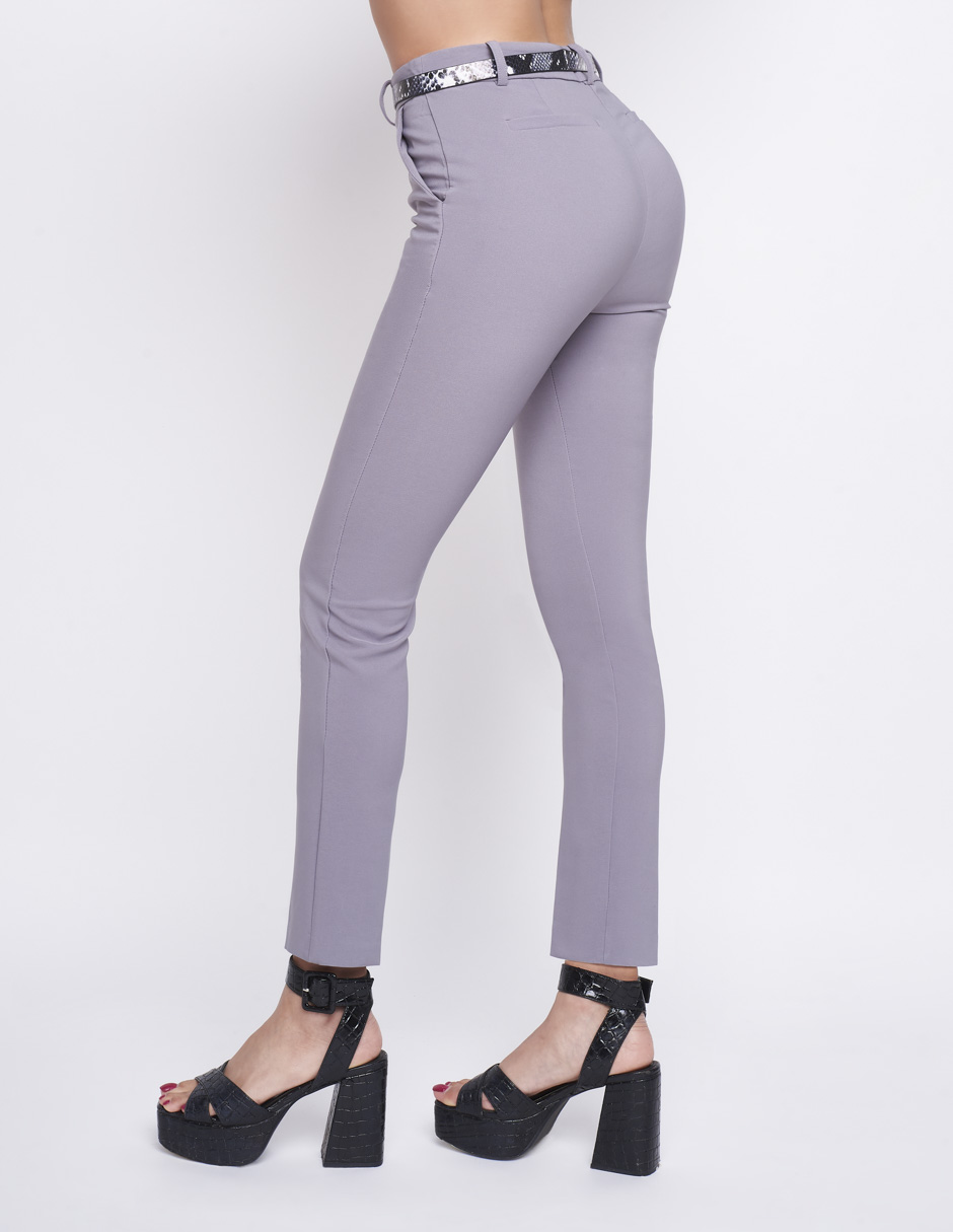 Foto 3 pulgar | Pantalón Devendi color Gris para Mujer