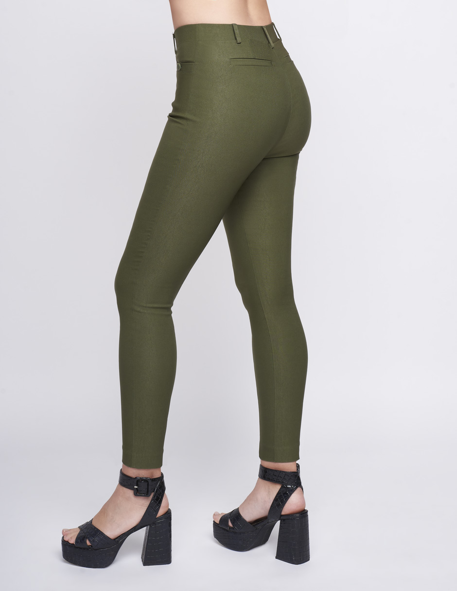 Foto 3 pulgar | Pantalón Devendi color Verde para Mujer