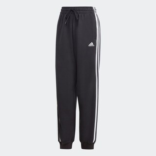 Foto 2 | Pants Essentials 3 Franjas Tela French Terry Ajuste Holgado Adidas Negro para Mujer