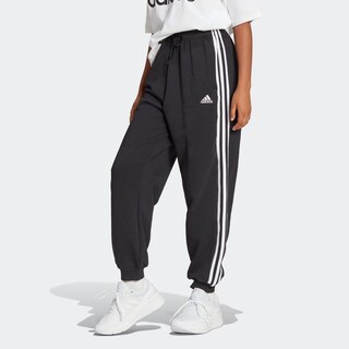 Foto 3 | Pants Essentials 3 Franjas Tela French Terry Ajuste Holgado Adidas Negro para Mujer