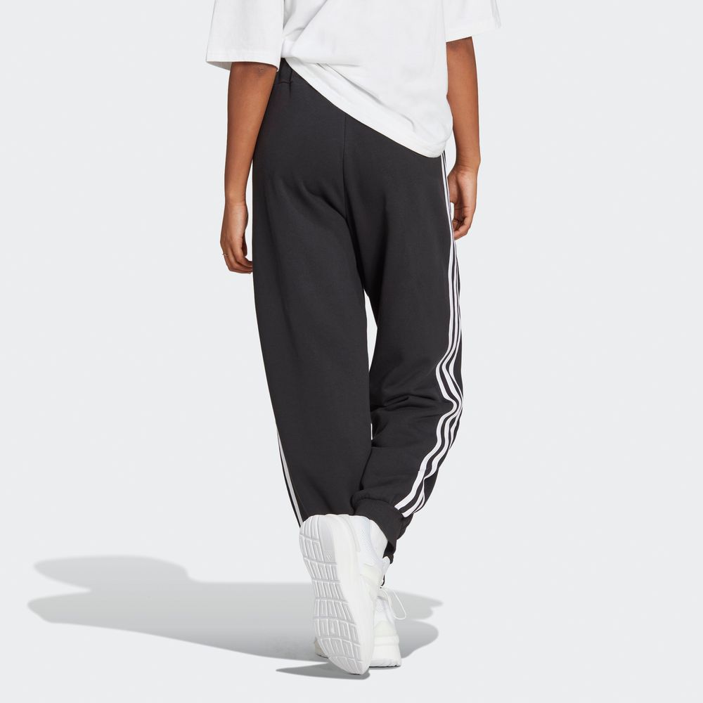 Foto 5 pulgar | Pants Essentials 3 Franjas Tela French Terry Ajuste Holgado Adidas Negro para Mujer