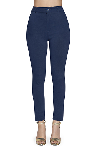 Foto 1 | Pantalón Devendi Azul Marino Formal