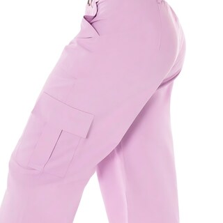 Foto 4 | Pantalón Cargo de Mujer Pant-1001 Lila Ancho Mom Jeans
