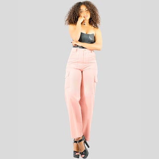 Foto 2 | Pantalón Rosa para Mujer