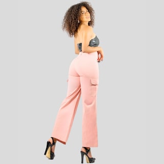 Foto 3 | Pantalón Rosa para Mujer