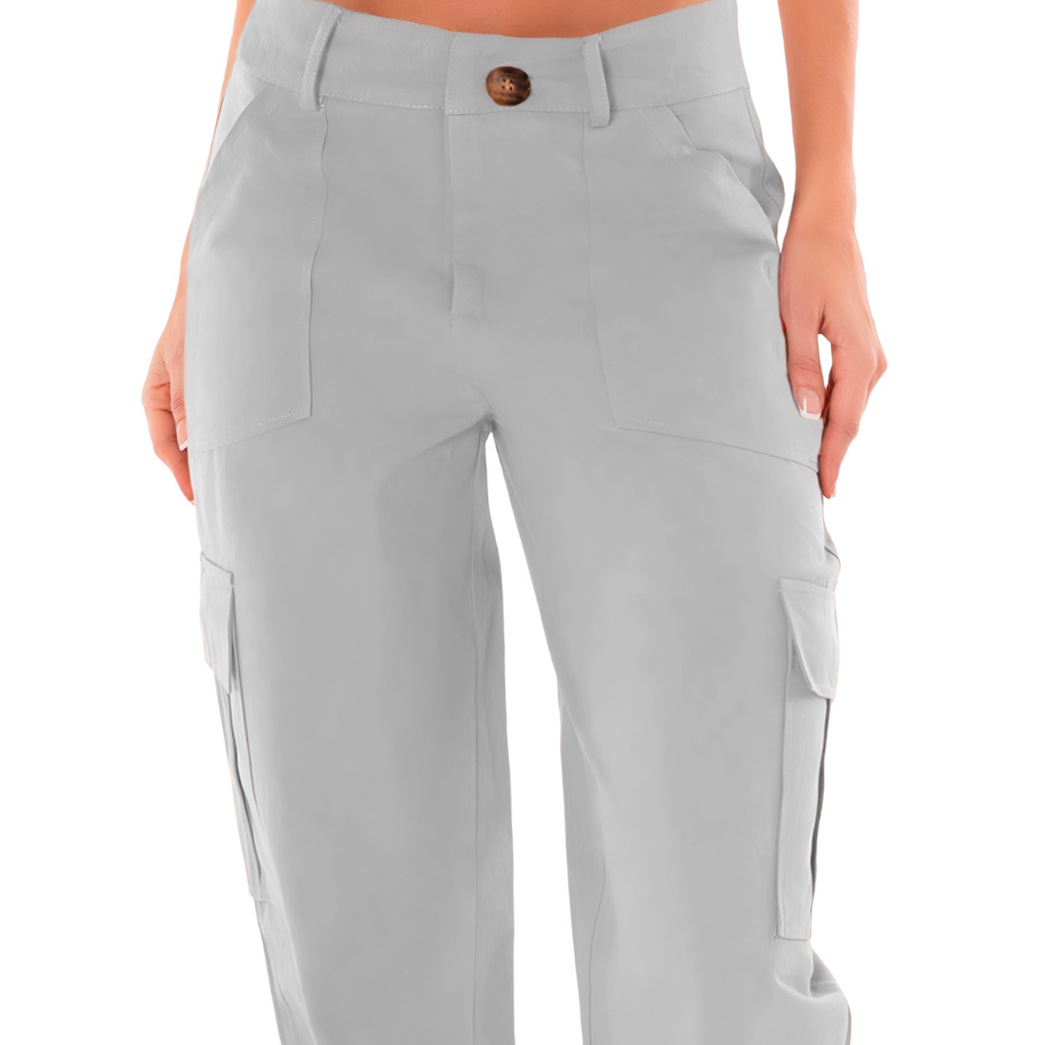 Foto 5 pulgar | Pantalón Gris para Mujer