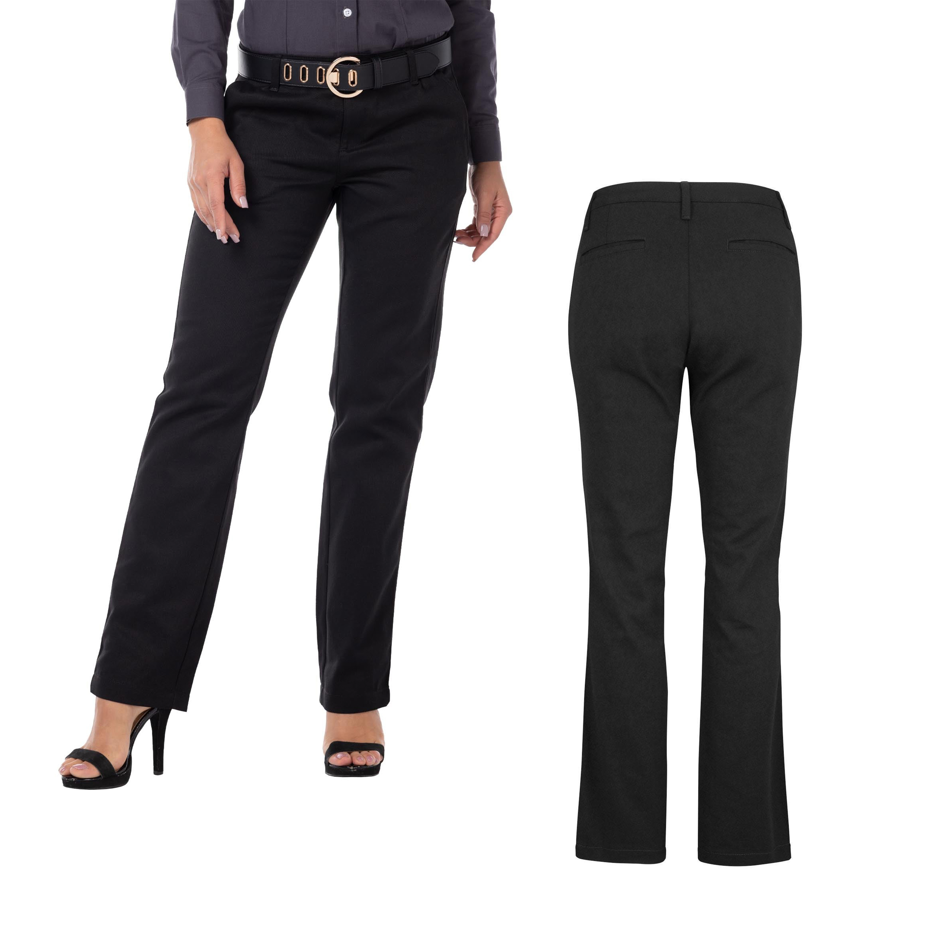 Foto 3 pulgar | Pantalón de Gabardina Yazbek Negro para Dama