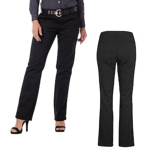 Foto 2 | Pantalón de Gabardina Yazbek Negro para Dama