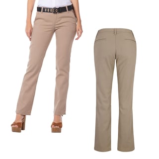 Foto 2 | Pantalón de Gabardina Yazbek color Kaki para Dama
