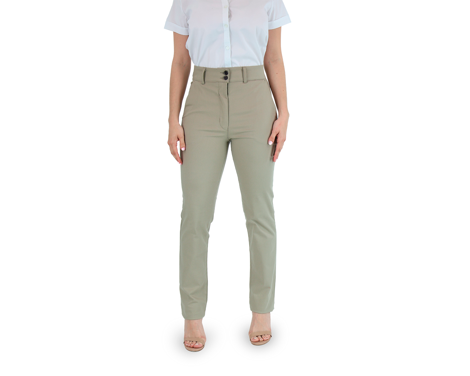 Foto 1 | Pantalón Rams Cottons Sol Caqui para Mujer