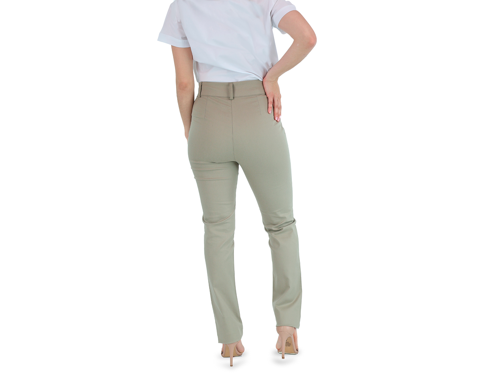 Foto 4 pulgar | Pantalón Rams Cottons Sol Caqui para Mujer